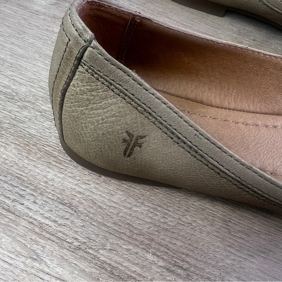 Frye Carrie Tan Leather Ballet Flats - Picture 3 of 7